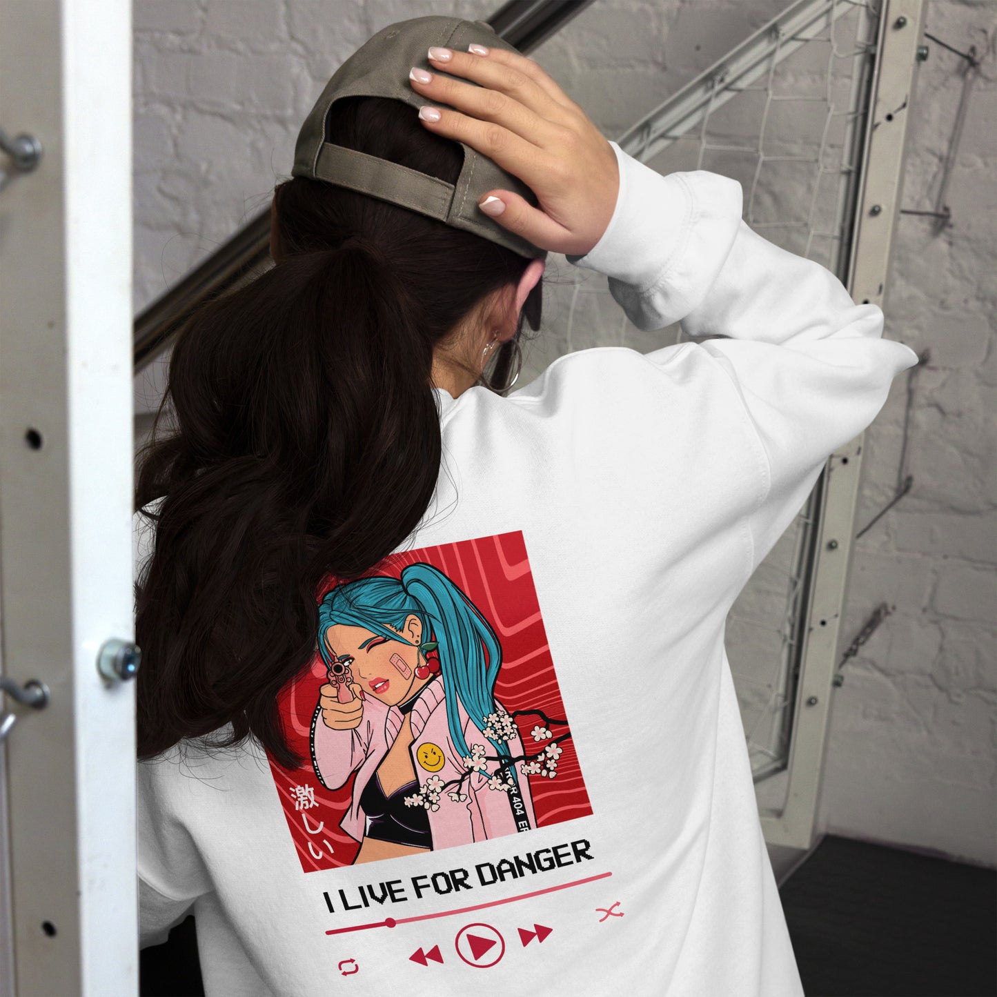 "I live for danger" Anime Sweatshirt