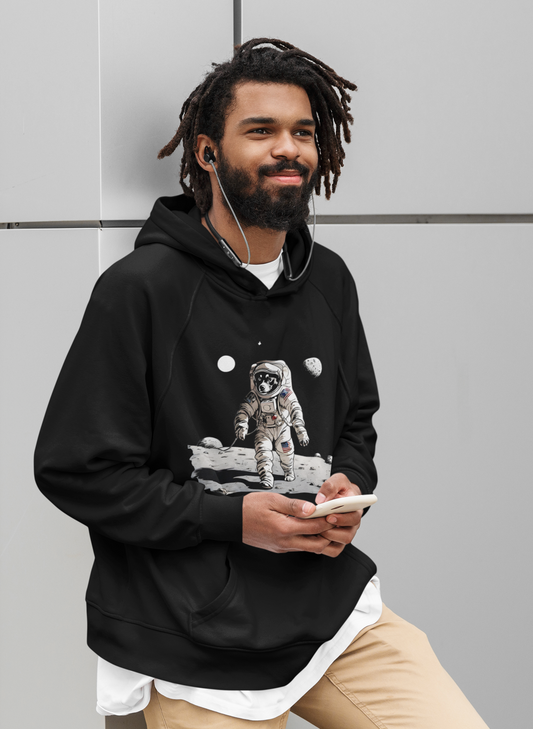 Bear Astronaut Hoodie,Astro themed men trend