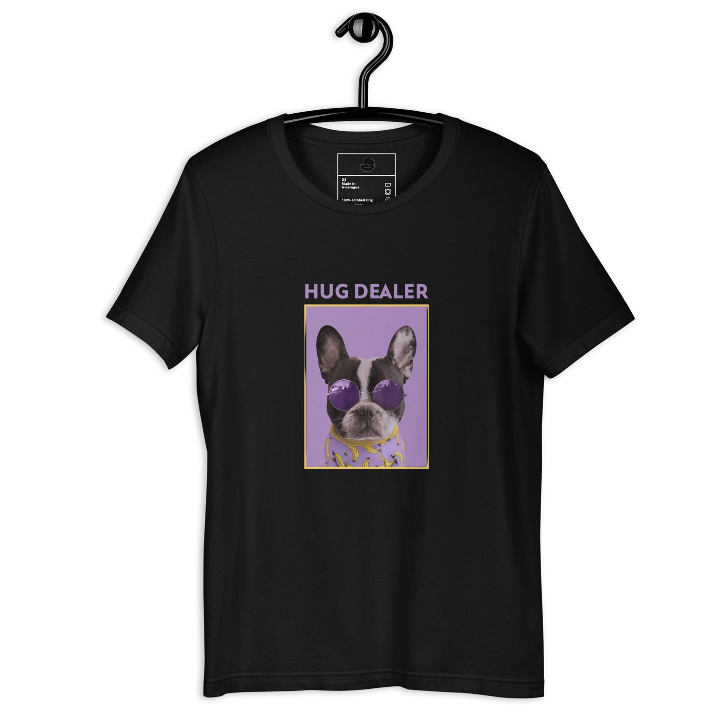 " Hug dealer " The french bulldog graphic Tee