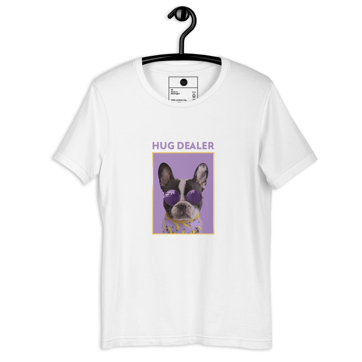 " Hug dealer " The french bulldog graphic Tee