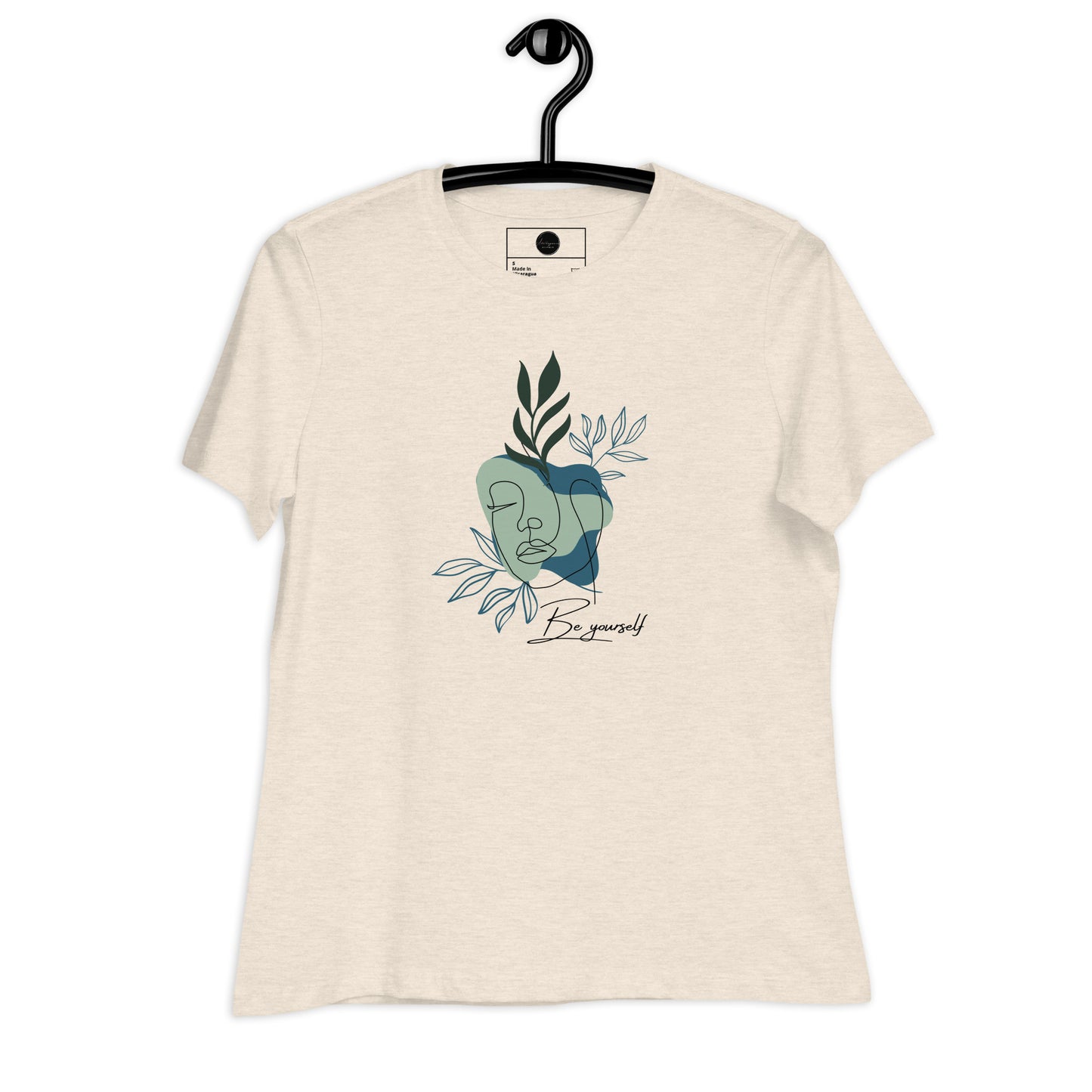 "Be Yourself" Line-Art  Women's Relaxed T-Shirt