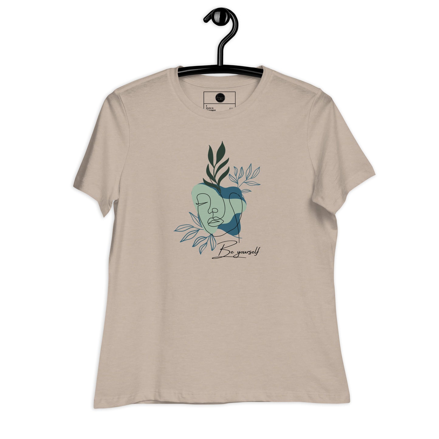 "Be Yourself" Line-Art  Women's Relaxed T-Shirt