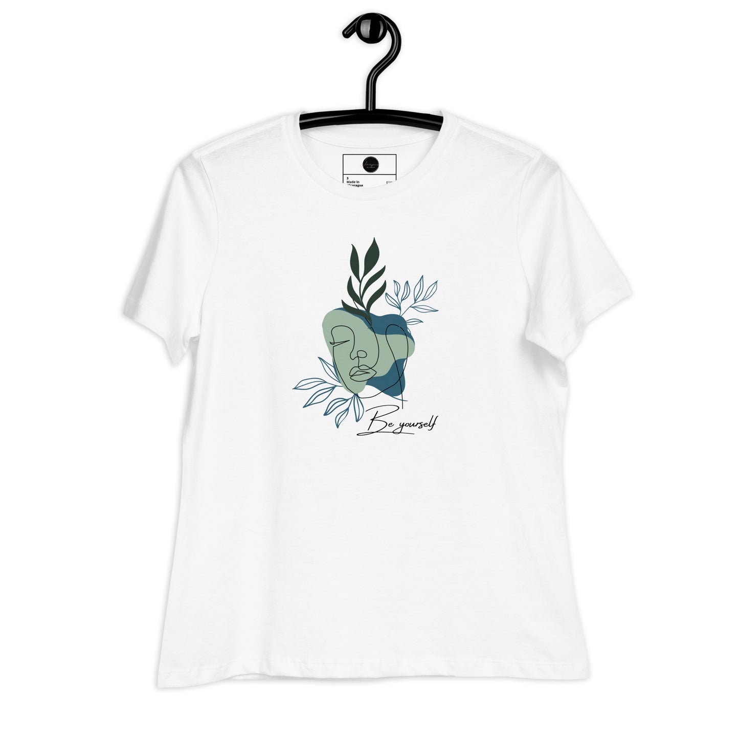 "Be Yourself" Line-Art  Women's Relaxed T-Shirt